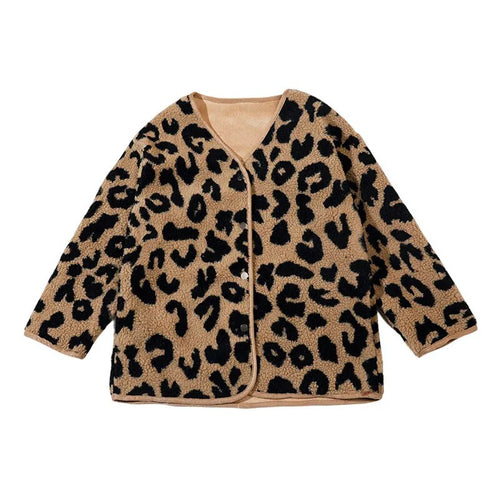 Leopard Teddy Cardigan-Modern Baby Las Vegas