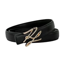 Load image into Gallery viewer, Gold Script Belt
