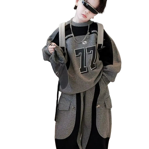 Patch Number 77 Sweatsuit | Modern Baby Las Vegas