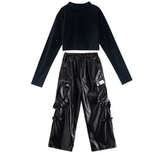 Load image into Gallery viewer, Futuristic Faux Leather Pant Set
