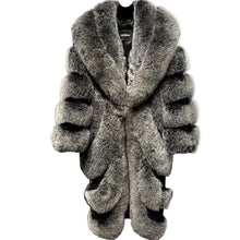 Load image into Gallery viewer, Ribbed Draped Fur Coat
