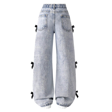 Black Bow Denim Jeans