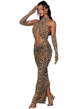 Load image into Gallery viewer, Hollow Out Leopard Dress
