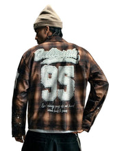 Load image into Gallery viewer, Printed Plaid Crystal Speckled Top
