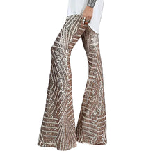 Load image into Gallery viewer, Geometric Sequin Flare Pants
