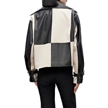 Load image into Gallery viewer, Canvas Patch Leather Jacket
