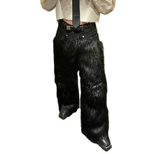 Load image into Gallery viewer, Shag Fur Wide Leg Pants
