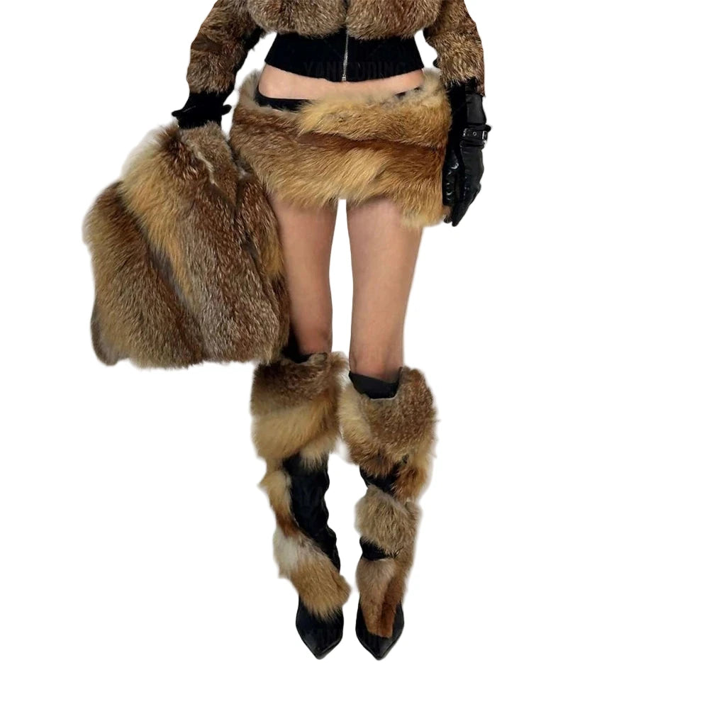 Fur Over-the-Knee Boots
