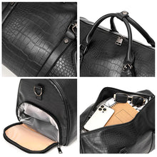 Load image into Gallery viewer, Vintage Croc Leather Travel Bag
