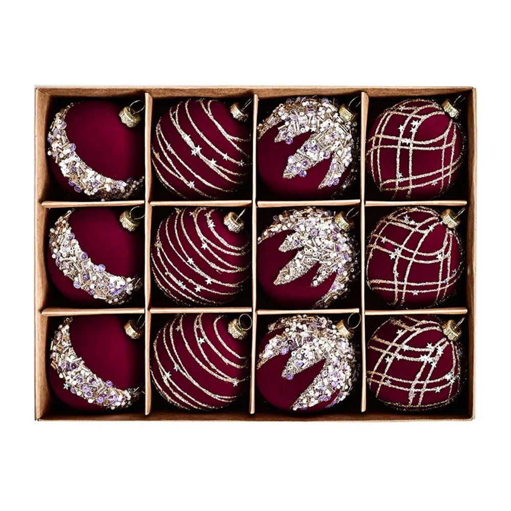 Luxury Beaded Christmas Tree Ornaments