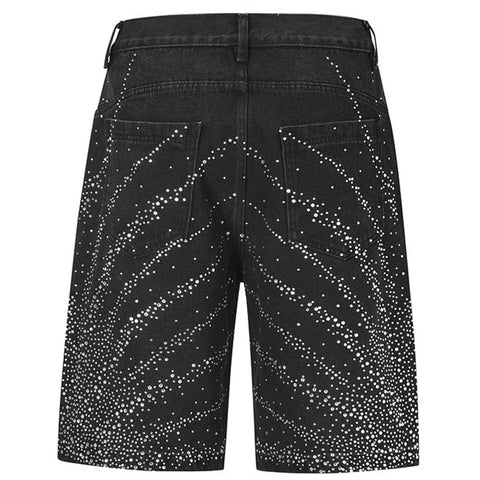 Crystal Spray Denim Jeans-Modern Baby Las Vegas