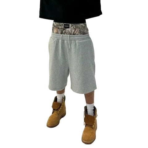 Layered Camo Shorts