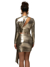 Load image into Gallery viewer, Metallic Hollow Out Skirt Set
