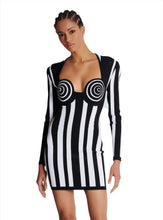 Load image into Gallery viewer, Striped Circle Bralette Dress
