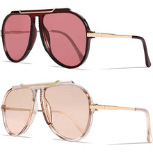 Load image into Gallery viewer, Big Frame Oval  Sunglasses
