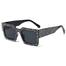 Load image into Gallery viewer, Luxury Beaded Speckled Square Sunglasses

