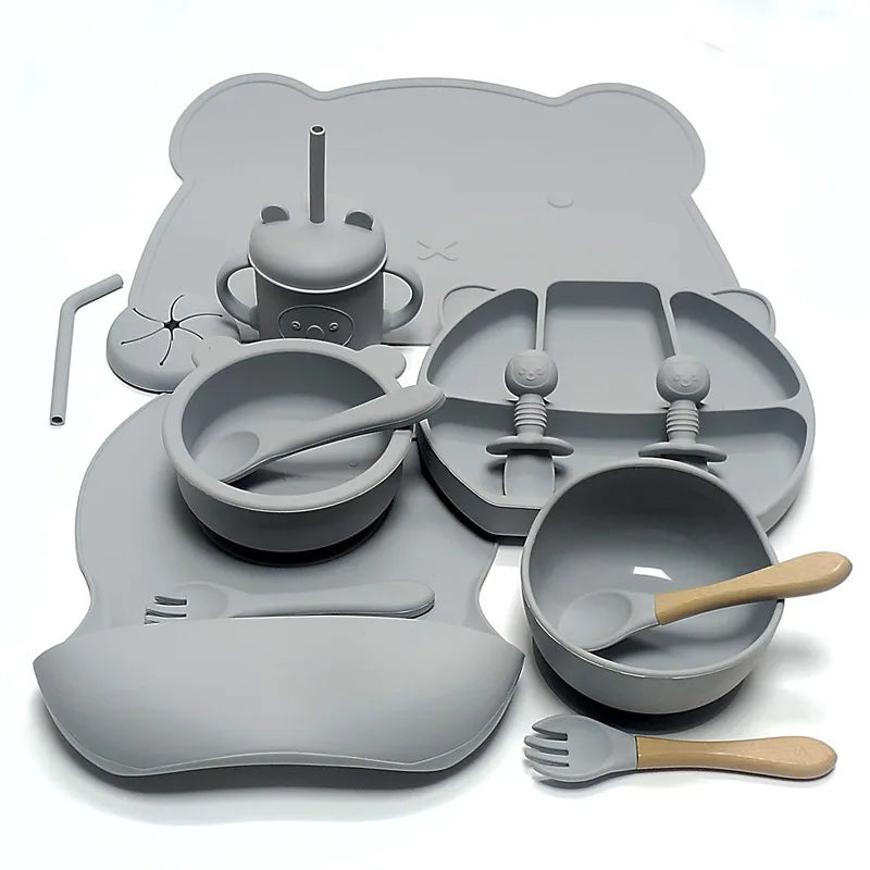 14-Piece Silicone Tableware Set