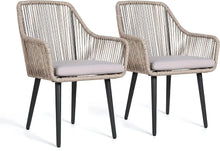 Load image into Gallery viewer, Woven Patio Dining Chair Set
