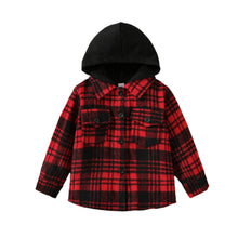 Load image into Gallery viewer, Hooded Plaid Top
