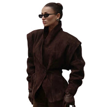 Load image into Gallery viewer, Cinched Waist Button Jacket-Modern Baby Las Vegas
