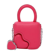 Load image into Gallery viewer, Patch Heart Chain Crossbody Bag

