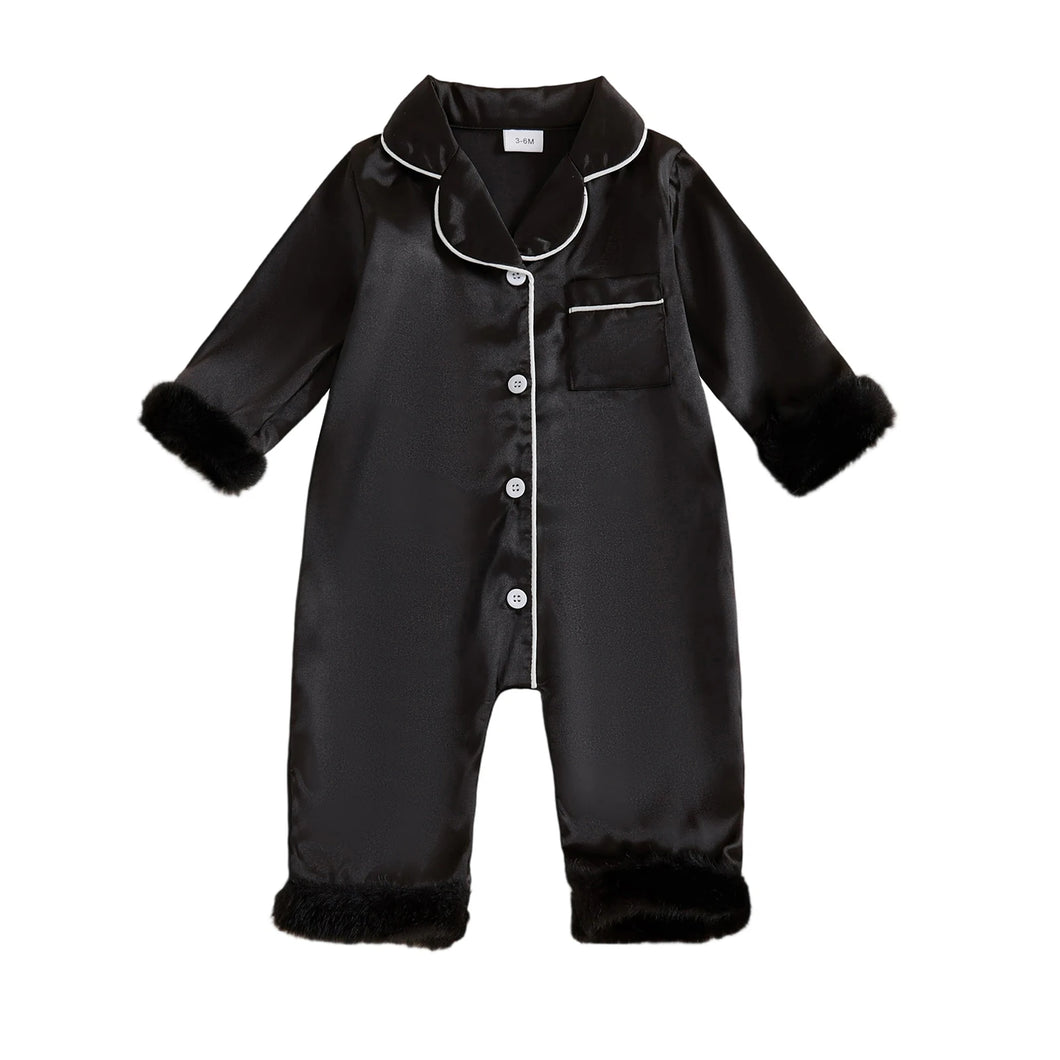 Satin Fur Lined Pajamas