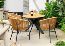 Load image into Gallery viewer, Luxury Outdoor Wood Rattan Table Set
