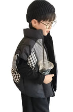 Load image into Gallery viewer, Patch Plaid Puffer Vest
