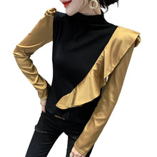 Load image into Gallery viewer, Ruffle Sleeve Patch Top
