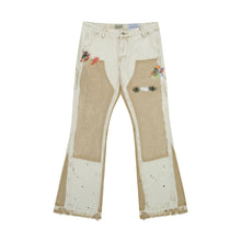 Load image into Gallery viewer, Micro Flared Denim Patch Denim Jeans
