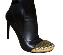 Load image into Gallery viewer, Gold Metal Toe Booties
