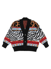 Load image into Gallery viewer, Patch Wild Print Cardigan
