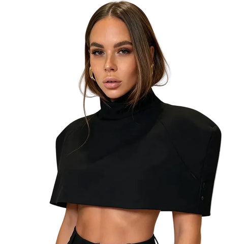 Cropped Shawl Top