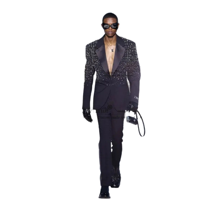 Crystal Beaded Shoulder Tuxedo-Modern Baby Las Vegas