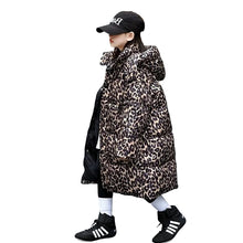 Load image into Gallery viewer, Leopard Print Puffer Coat
