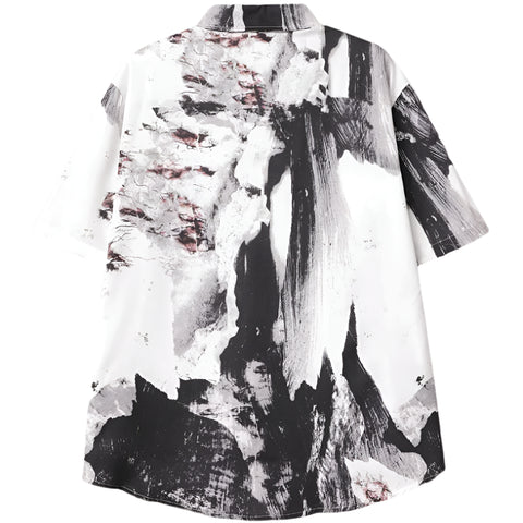 Tie Dye Printed Button Down Top-Modern Baby Las Vegas
