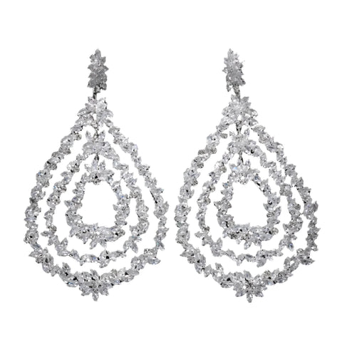 Exaggerated Layered Dangle Earrings-Modern Baby Las Vegas