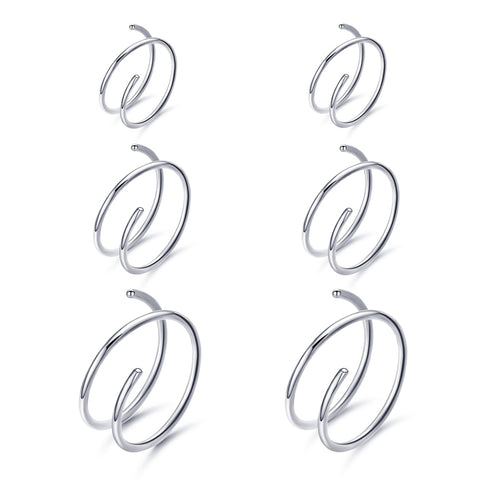 Titanium Double Hoop Nose Ring Set-Modern Baby Las Vegas