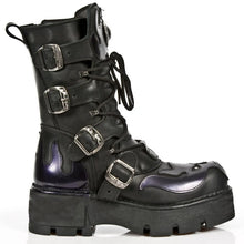 Load image into Gallery viewer, Metal Buckle Mid- Calf Military Boots
