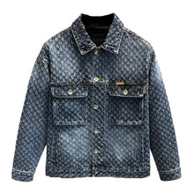 Load image into Gallery viewer, Printed Denim Jacket
