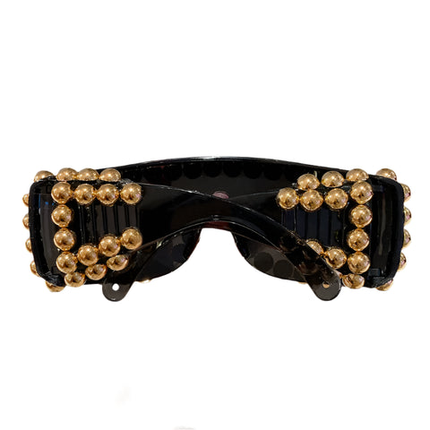 Gold Beaded Sunglasses-Modern Baby Las Vegas