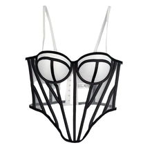 Load image into Gallery viewer, Lined Contrast Corset Top-Modern Baby Las Vegas
