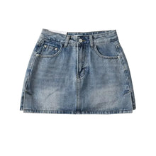 Load image into Gallery viewer, Slit Denim Skirt
