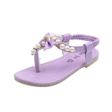 Load image into Gallery viewer, Pearl Bow Sandals

