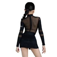 Load image into Gallery viewer, Hollow Out Block Mesh Tassle Dress Set
