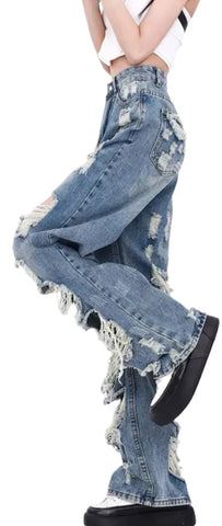 Ripped Boyfriend Jeans-Modern Baby Las Vegas