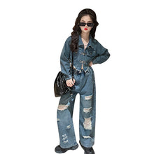 Load image into Gallery viewer, Ripped Denim Set
