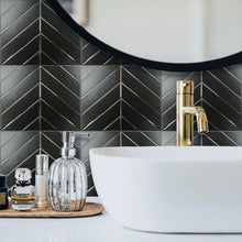 Load image into Gallery viewer, Peel &amp; Stick Herringbone Pattern Tiles
