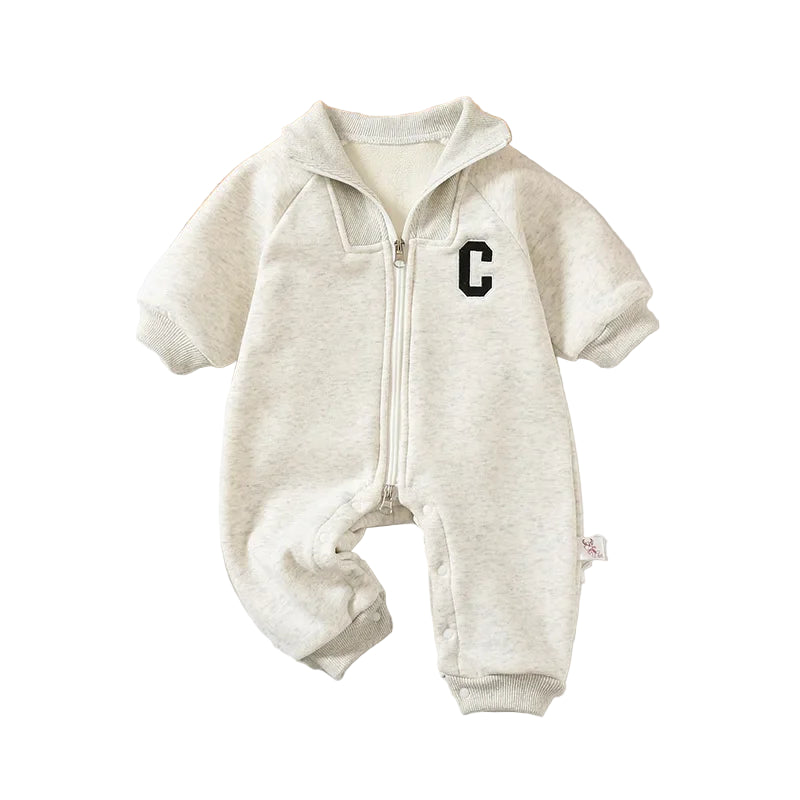 Letter C Hoodie Romper