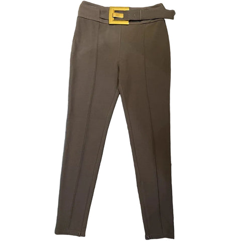 Gold Belt Buckle Pant Leggings